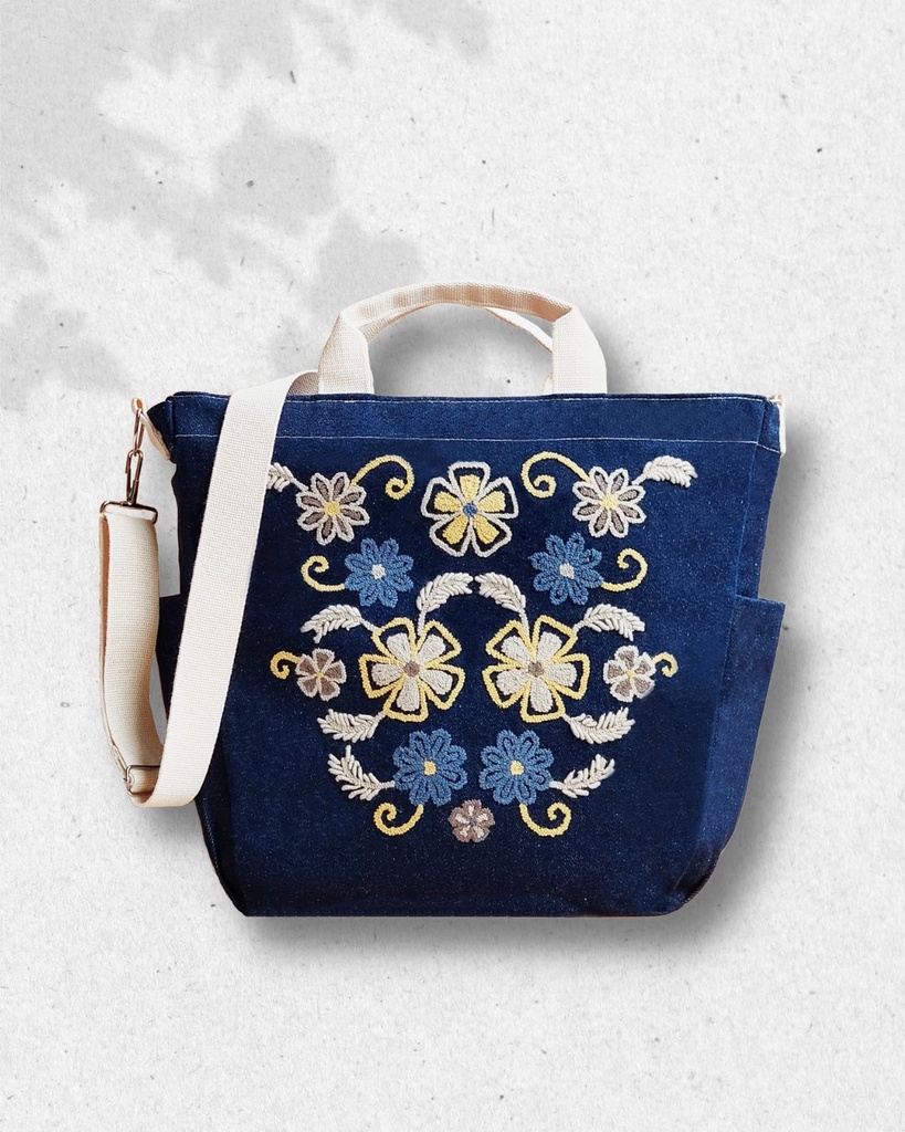 Tote denim B15 ZL azul