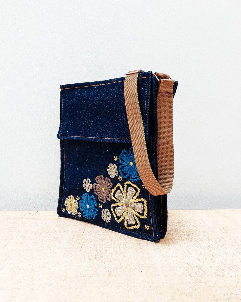 Crossbody denim B11 rojo (copia)