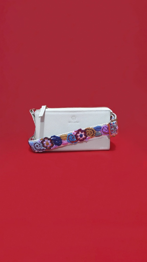 Crossbody con strap beige
