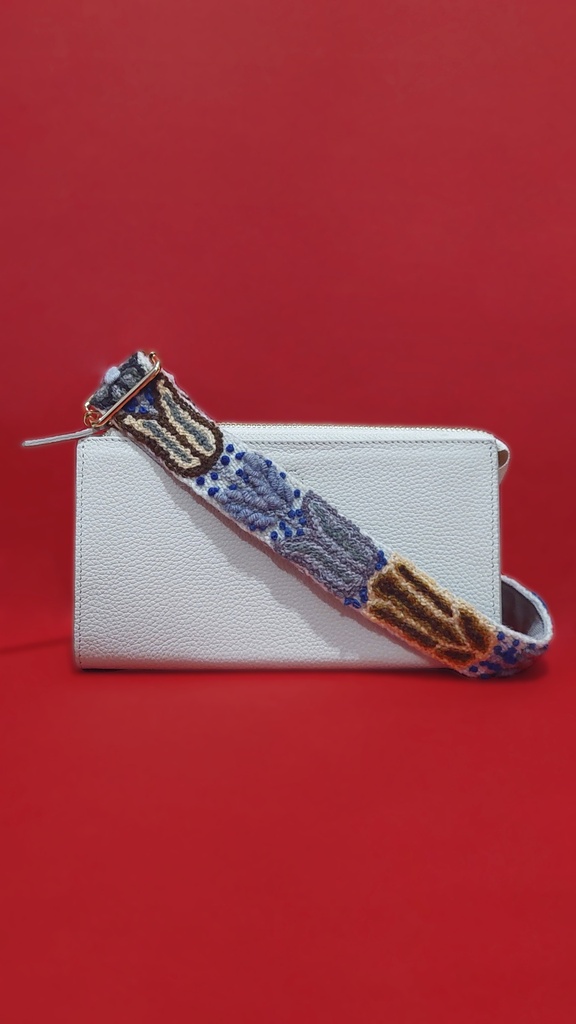 Crossbody con strap beige 3
