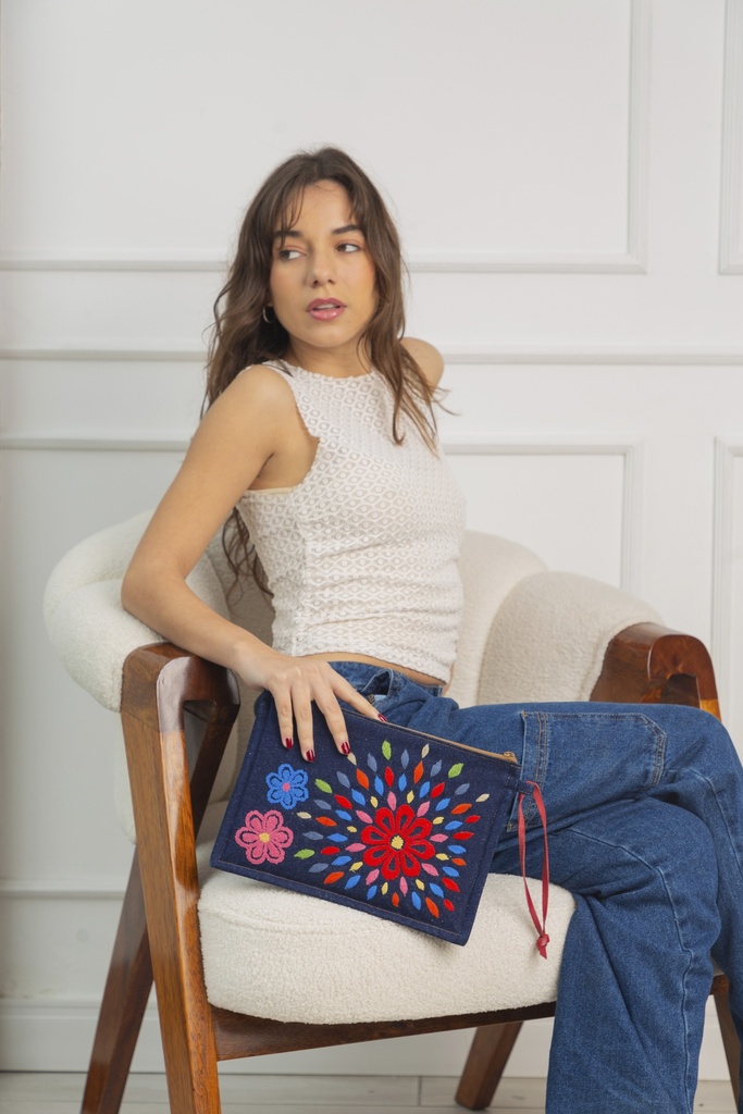 Clutch denim sol