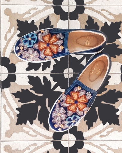 Slip on azul (camel)  