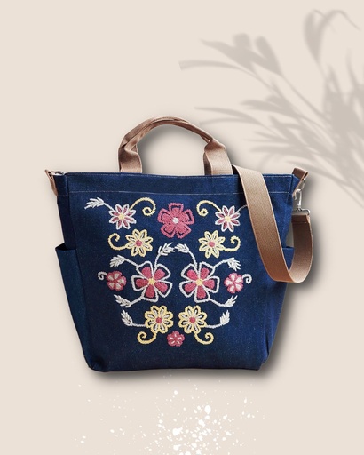Tote denim B15 ZL rojo
