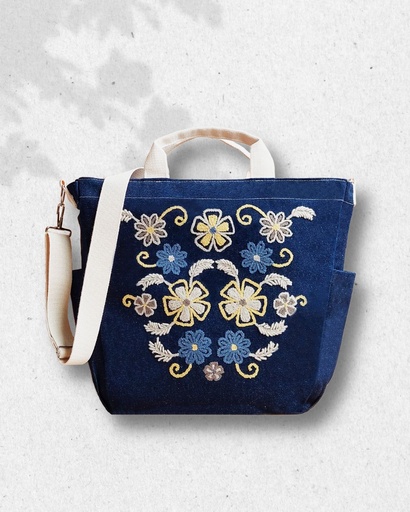 Tote denim B15 ZL azul