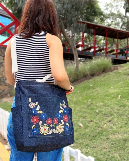 Tote denim B12 ZL azul (copia)