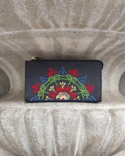 Organizador cuero negro estrella