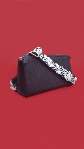 Crossbody con strap negra