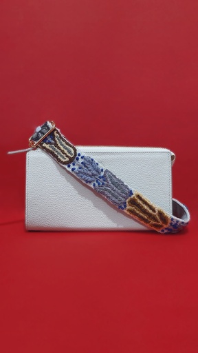 Crossbody con strap beige 3