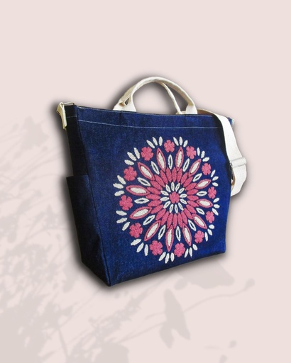 Tote denim B1 ZL rojo